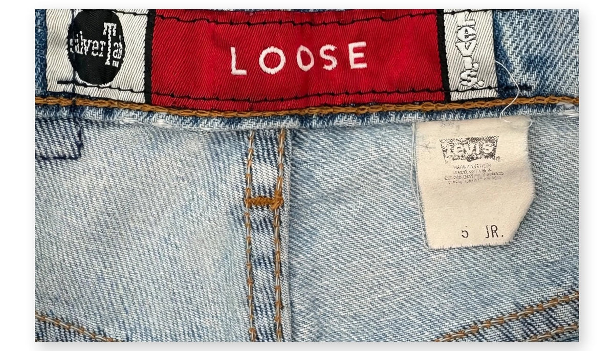 Vintage Levi's Silver Tab Loose Jeans — Light Wash — Size 25/26