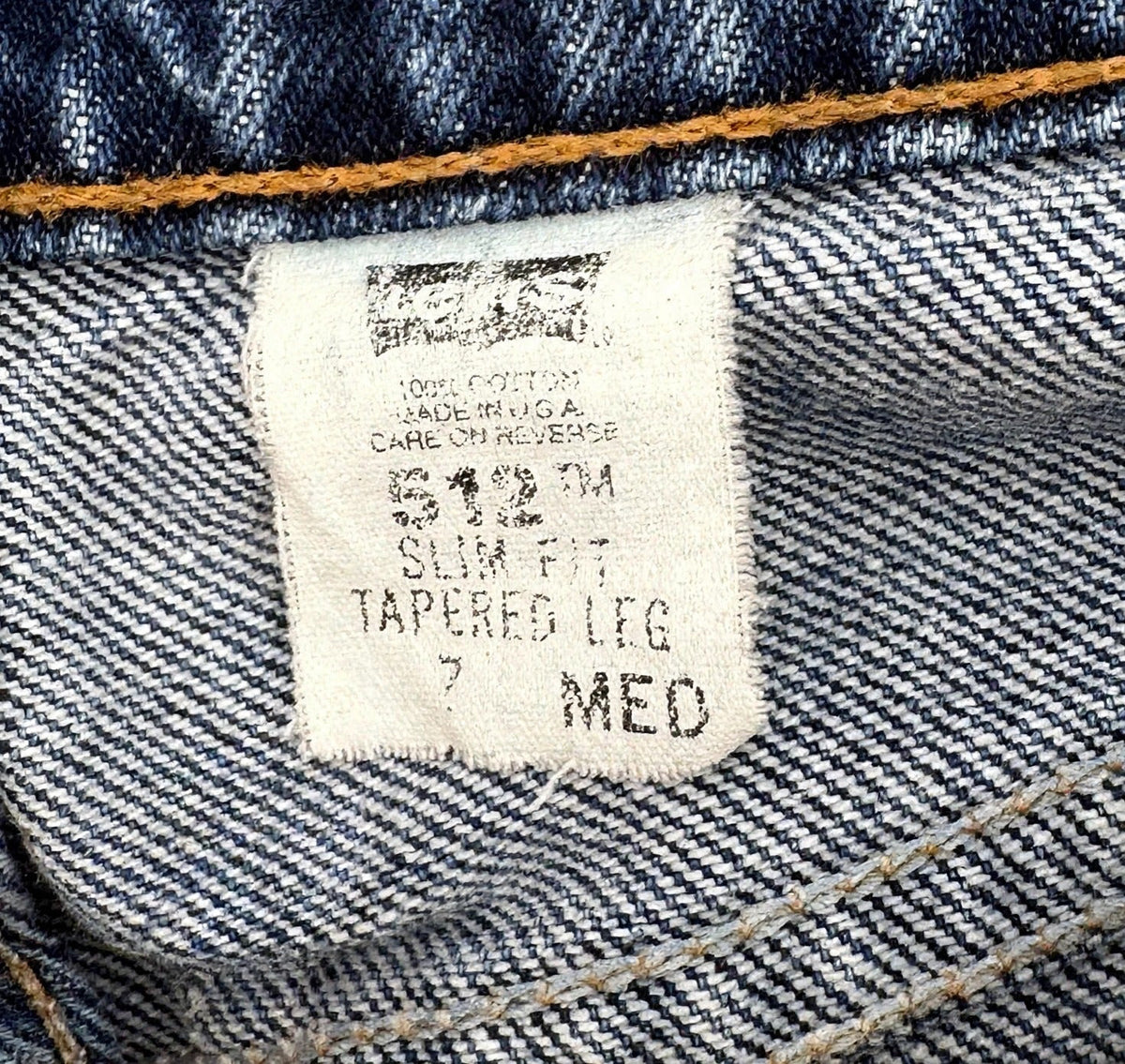 Vintage Levi's 512 Slim Tapered Jeans — Size 25